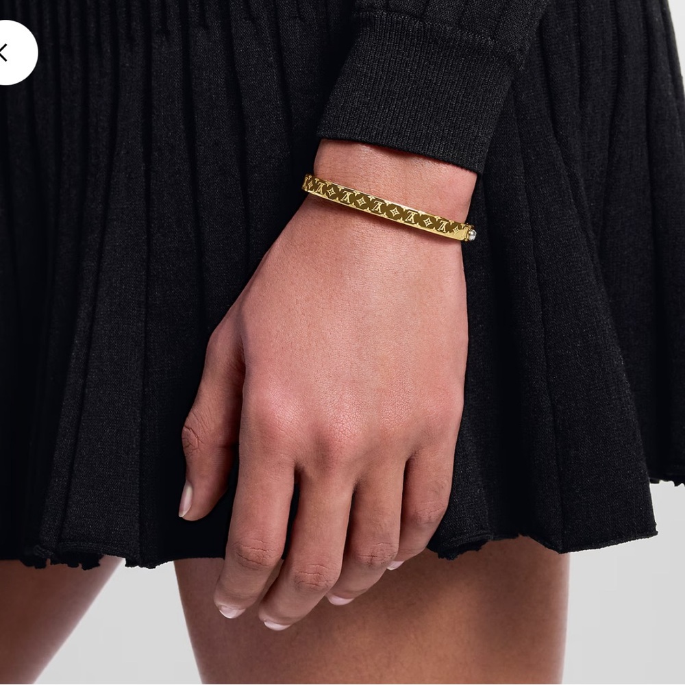 Gold Designer Bangle Bracelet